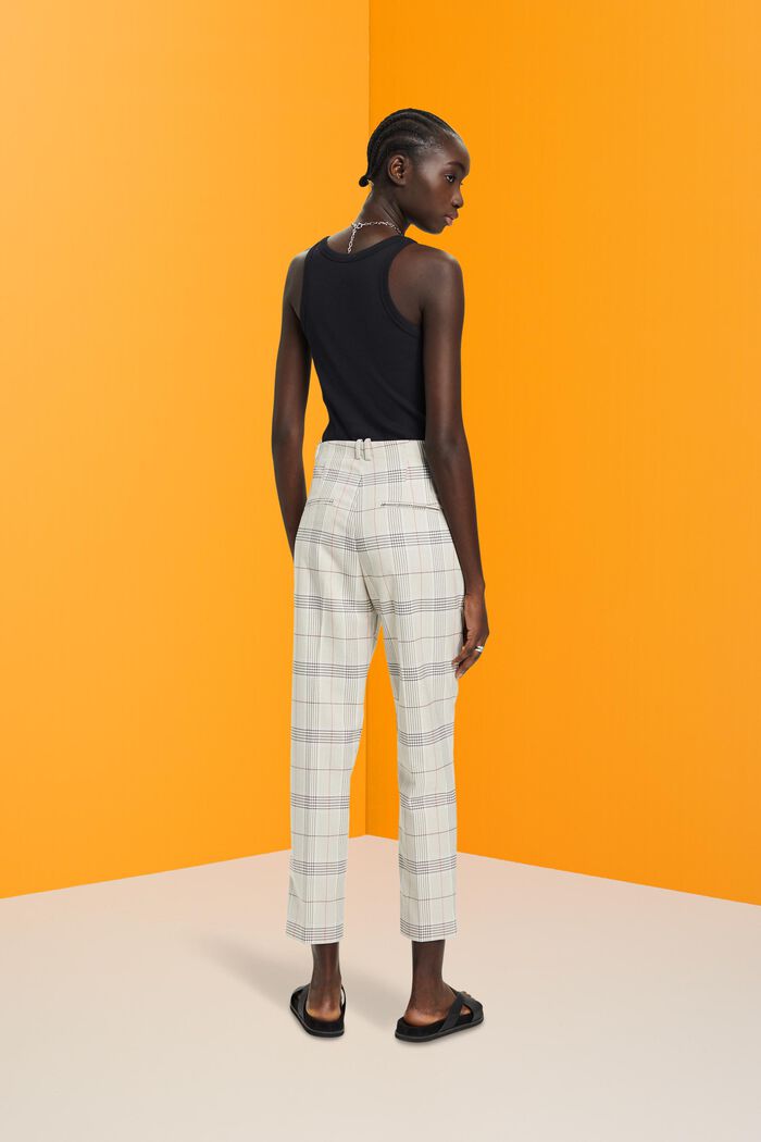Utrolig skole Skab ESPRIT-Ternede cropped bukser i vores onlinebutik