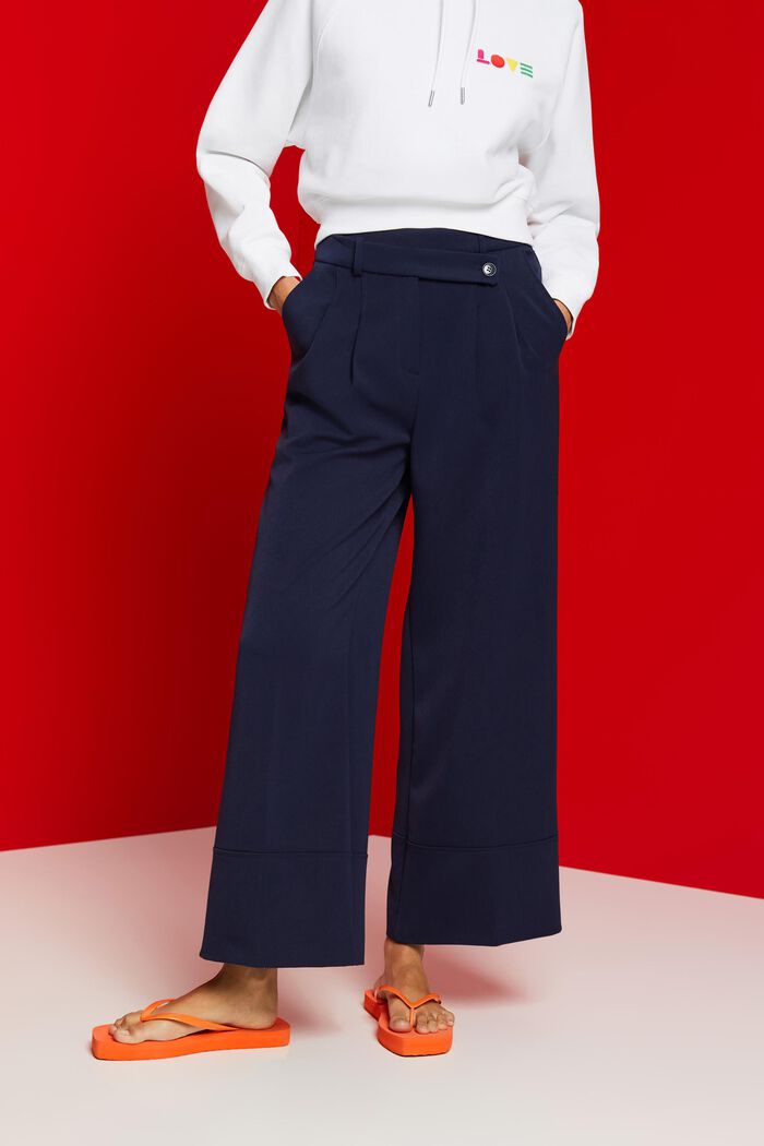 sund fornuft procent udkast ESPRIT-Culotte-bukser med viskosemiks i vores onlinebutik